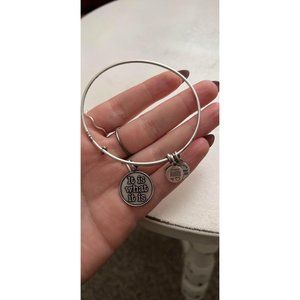 Silver Alex & Ani “it is what it is” bracelet